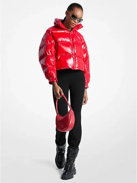 Nylon Ciré Puffer Jacket