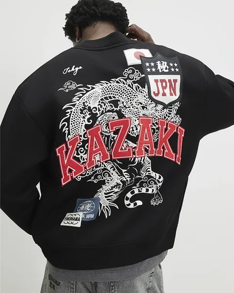 River Island Regular Fit Kazaki Bomber Jacket