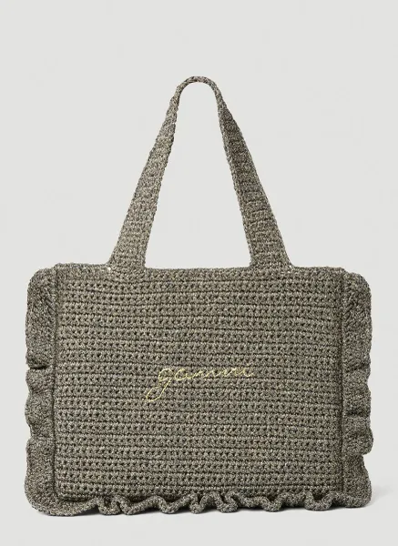 Crochet Frill Tote Bag
