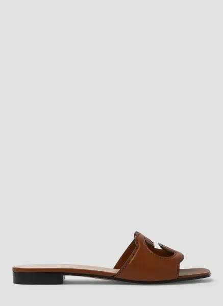 Interlocking G Cut-Out Sandals