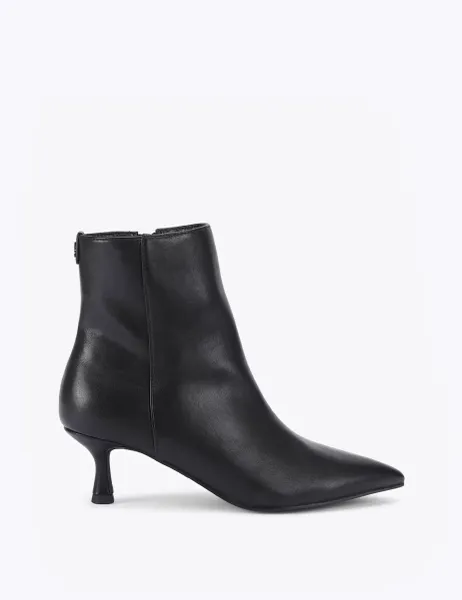 Kurt Geiger Kitten Heel Pointed Toe Ankle Boots