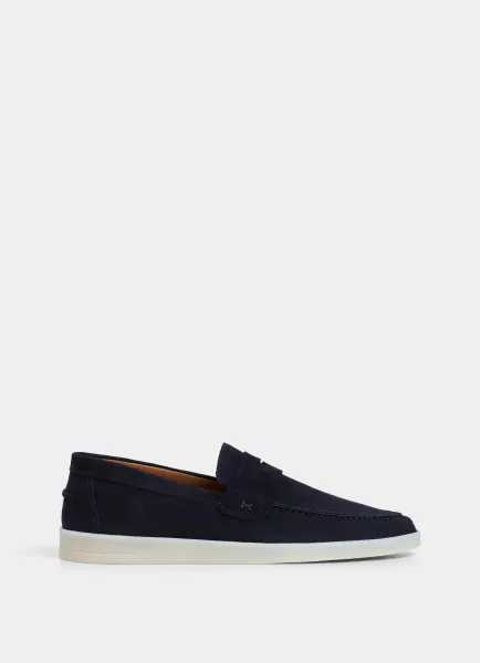 Martins Nubuck Saddle Loafer
