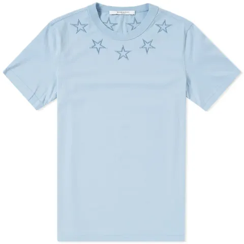 Star Embroidered Neck Tee