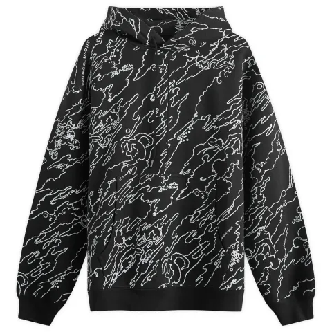 Maha Basquiat Camo Hooded Sweat