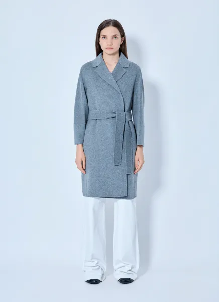 Max Mara Belted Wool-Blend Coat