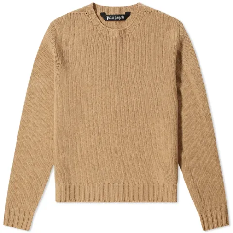 Curved Logo Crew Knit