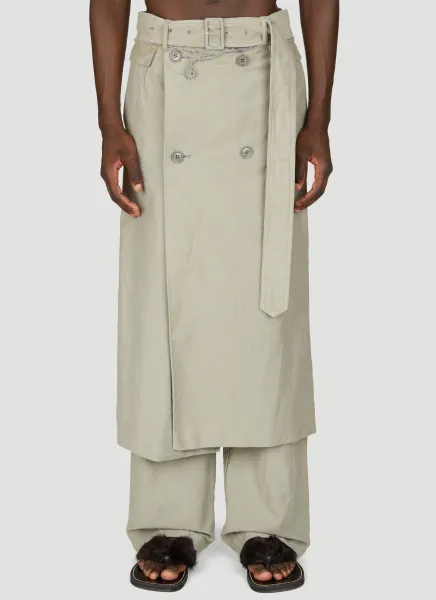 Tailored Wrap-Around Pants