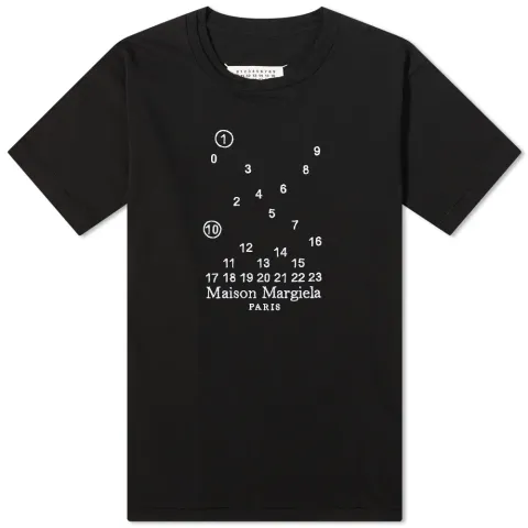 Embroidered Numbers Logo T-Shirt