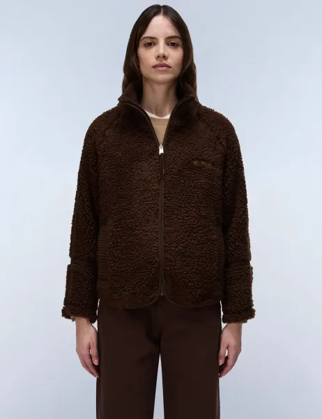Funnel Neck Fleece Jacket