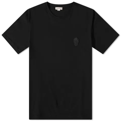 Tonal Skull Motif T-Shirt