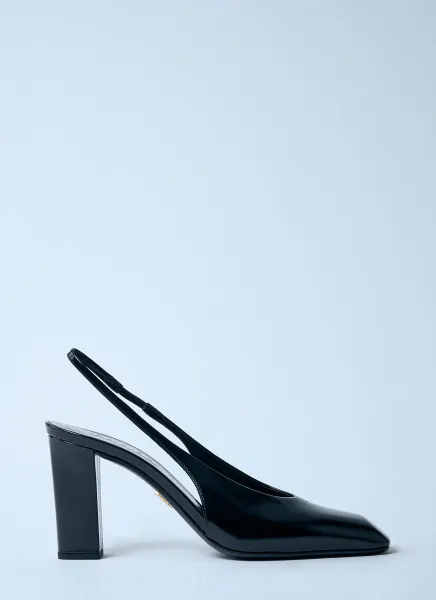 Decolette Leather Heels