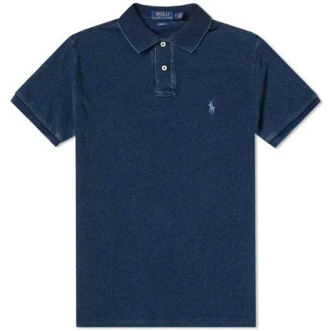 Washed Indigo Polo