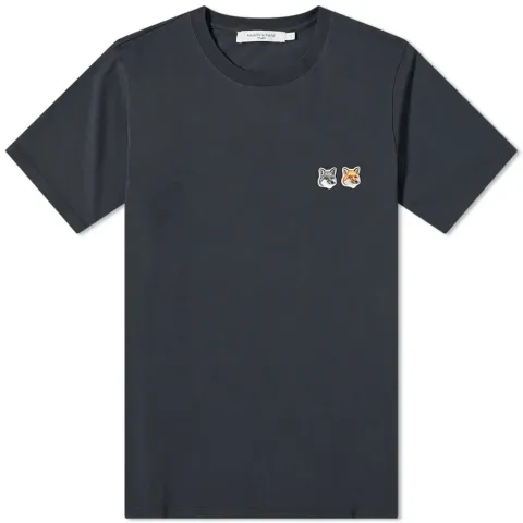Maison Kitsuné Double Fox Head Patch T-Shirt
