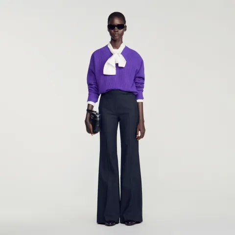 Wool suit trousers