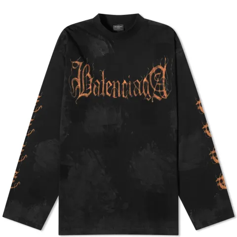 Long Sleeve Metal Oversize T-Shirt