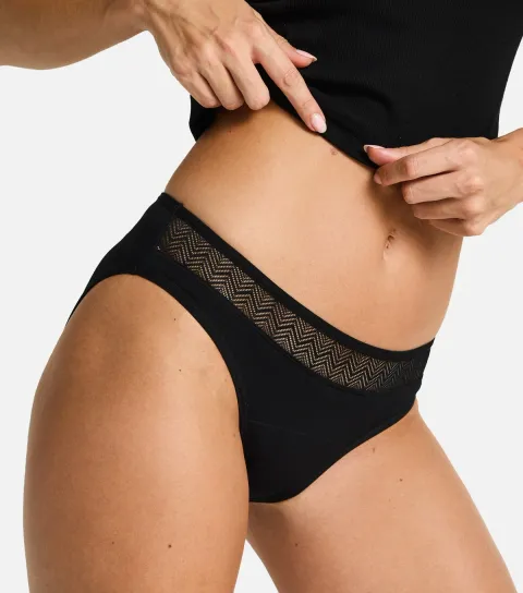 Women's Black Light Flow Period Briefs