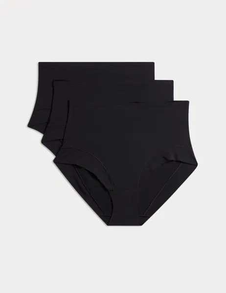 Body by M&S 3pk Flexifit Modal High Rise Shorts Black