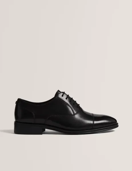 Ted Baker Leather Toe Cap Oxford Shoes Black