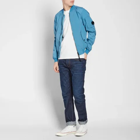 Nycra Stretch Arm Lens Bomber Jacket