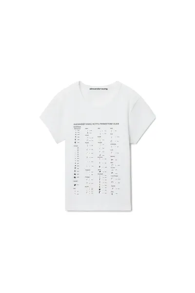 CRYSTAL GRAPHIC FITTED TEE