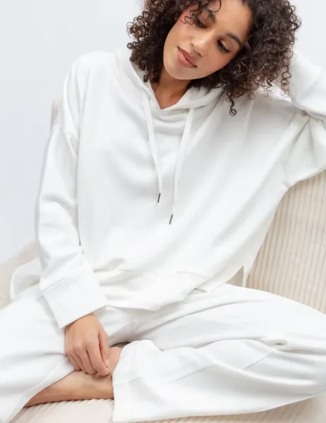 Cotton Modal Joggers White