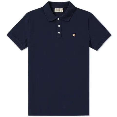 Maison Kitsuné Embroidered Fox Head Polo - END. Exclusive