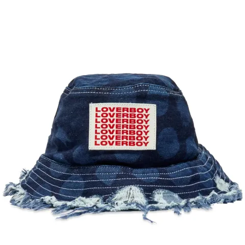 Denim Logo Bucket Hat