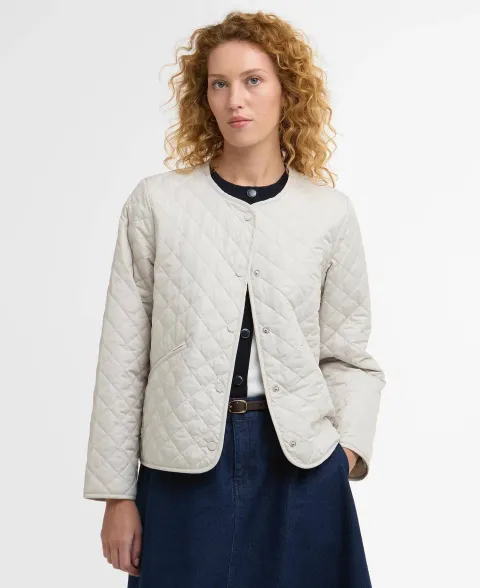 Cashel Collarless Quilted Jacket