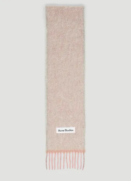 Logo Patch Wool Scarf