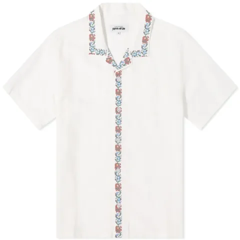 Tetris Flowers Linen Club Shirt