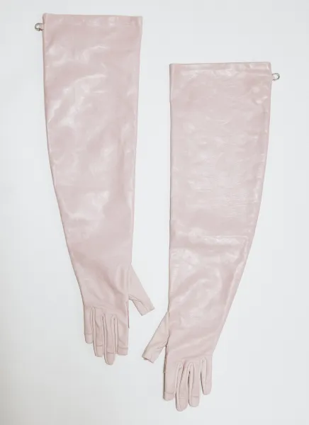 Long Leather Gloves