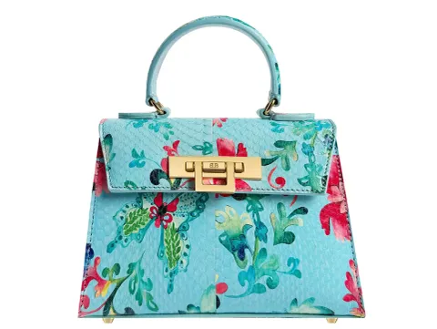 Fonteyn Midi Snakeskin - Turquoise Cloisonné Print