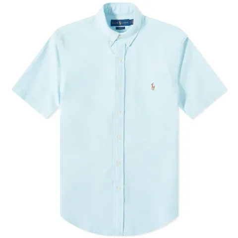 Short Sleeve Oxford Button Down Shirt