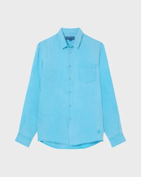 Vilebrequin Men Linen Mineral Dye Shirt