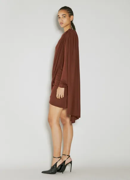 Draped Wool Dress
