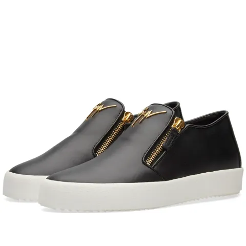 Double Zip Slip On Sneaker