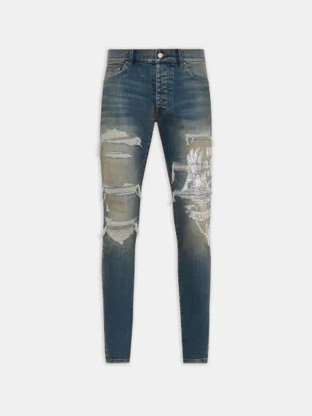 EAGLE REPAIR SKINNY JEAN - Driftwood Blue