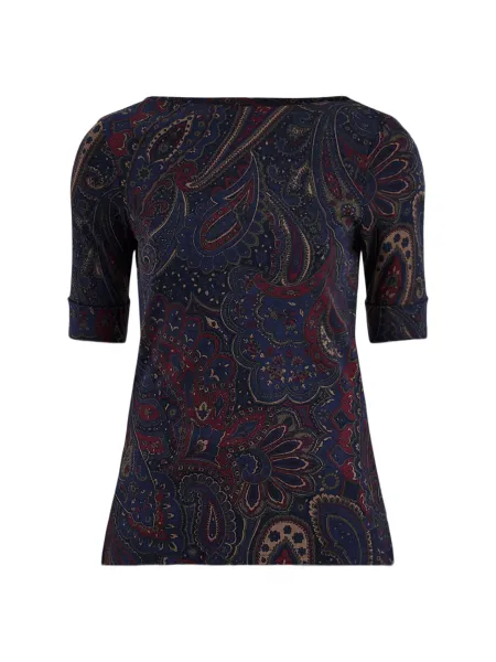Lauren Ralph Lauren Cotton Blend Knitted T-Shirt