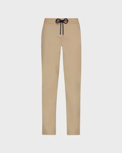 Vilebrequin Men Elastic Waist Cotton Pants Solid
