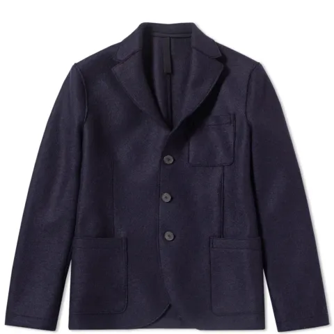 Harris Wharf Pressed Wool 3 Button Blazer