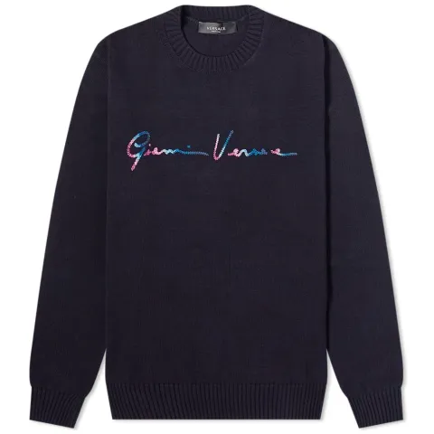 Script Logo Crew Knit