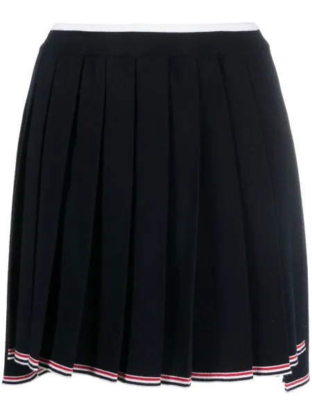 Full Needle knitted pleated skirt