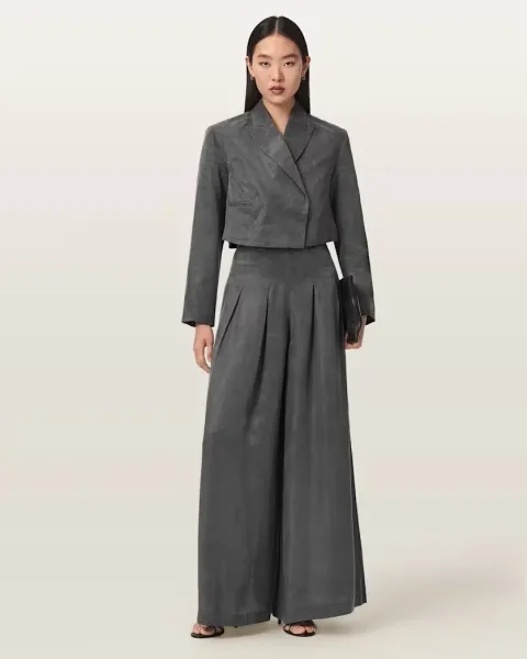 Marrlo Wide Leg Pleated Trousers