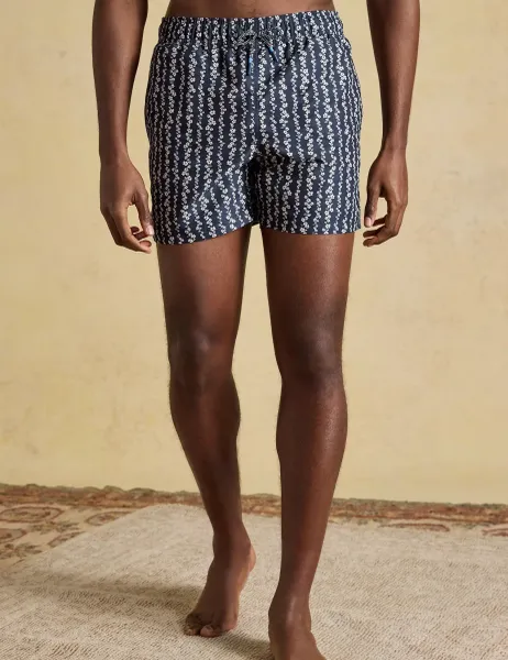 Joules Floral Swim Shorts Navy Mix