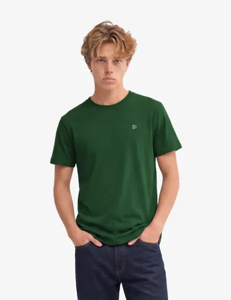 Superdry & Co Pure Cotton Crew Neck T-Shirt Green