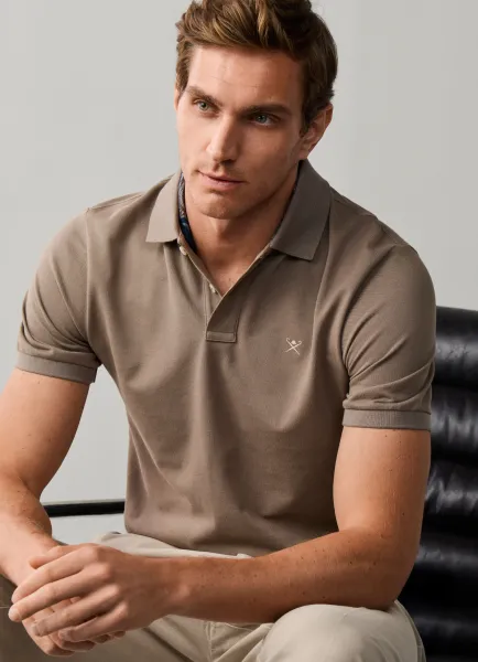 Slim Fit Short Sleeve Logo Polo