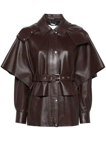 Layered Leather Jacket