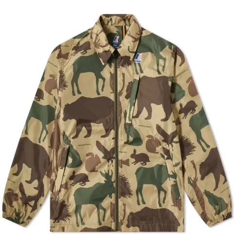 x Engineered Garments Animal Camo Nylon Zip Jacket
