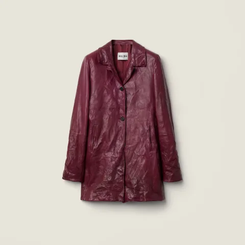 Leather coat