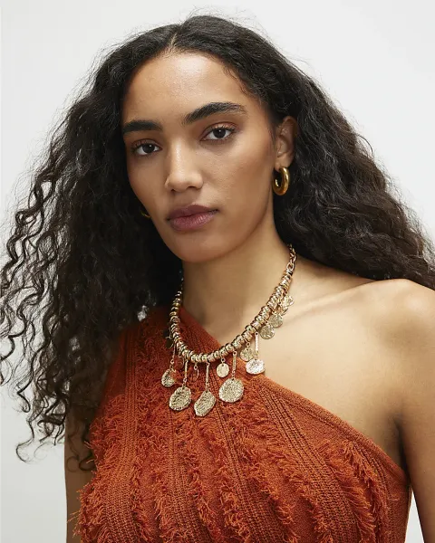 River Island Coin Collar Necklace